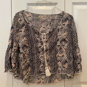 Hollister Printed Crop Top